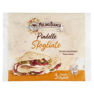 Mulino Bianco Piadelle Sfogliate Ideale per Piadina 3pz 330g