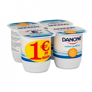 Yogur Sabor Galleta  Danone 4x120 Gr.