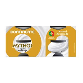 Iogurte Grego Mythos Natural Açucarado Continente (emb. 500 gr (4 un))
