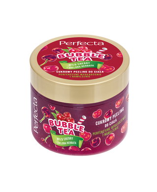 Perfecta Bubble Tea Cukrowy peeling do ciała Wild Cherry