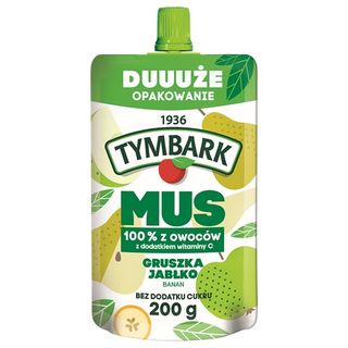 Tymbark Mus owocowy gruszka-jabłko, 200 g