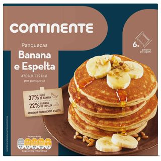 Panquecas de Banana e Espelta Continente (emb. 240 gr)