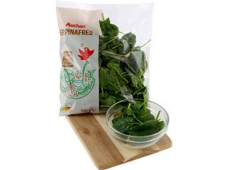 ESPINAFRES FOLHA BABY AUCHAN:150 G
