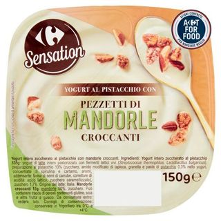 Carrefour Sensation Yogurt Al Pistacchio Con Pezzetti Di Mandorle Croccanti 150 G -9027