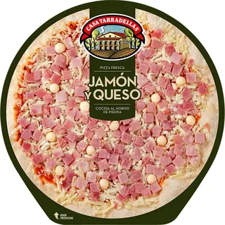 CASA TARRADELLAS Pizza Con Jamón Y Queso 405 G