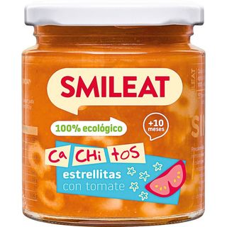 SMILEAT Tarrito Cachitos Estrellitas Con Tomate 230 G