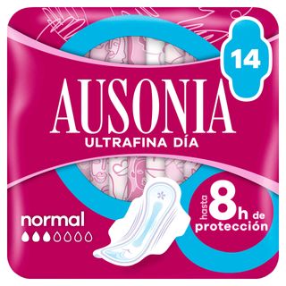 Pensos Higiénicos Ultrafina Normal com Abas Ausonia (emb. 14 un)