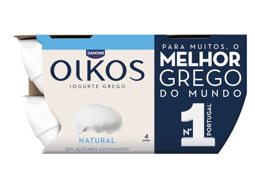 IOGURTE OÎKOS DANONE GREGO NATURAL 4X110G