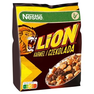 Nestlé Lion Płatki śniadaniowe karmel i czekolada 375 g