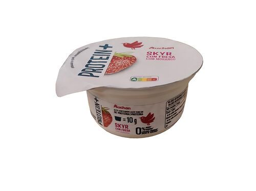 SKYR 0% +PROTEÍNA AUCHAN:MORANGO 150G