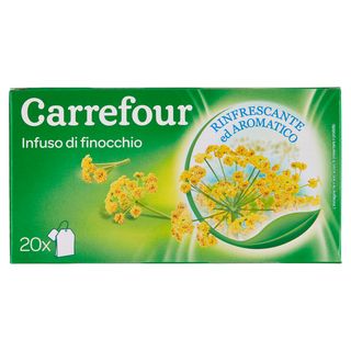 Carrefour Infuso di finocchio 20 filtri 40 g