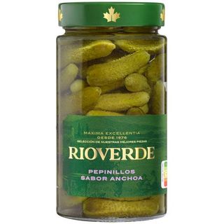 Pepinillos Sabor Anchoa Rioverde, Frasco 180 G 