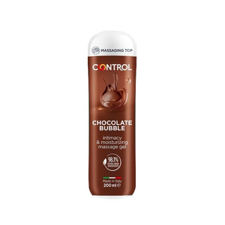Control Chocolate Bubble Gel Massagem 200ml