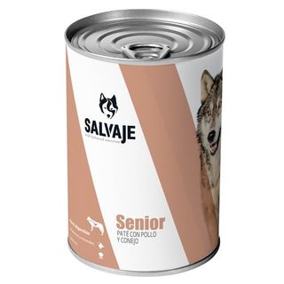 Salvaje Senior Pollo Y Conejo En Paté Lata Para Perros 0.4Kg