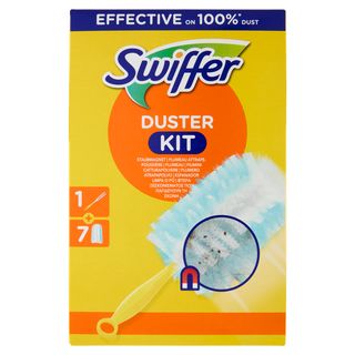 Swiffer Duster Kit Cattura Polvere (1 Manico + 7 Piumini per spolverare)