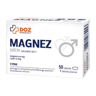 DOZ Product Magnez Men, tabletki powlekane, 50 szt.