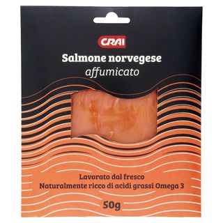 Crai Salmone Norvegese Affumicato 50 G