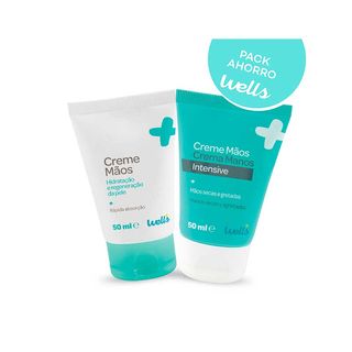 Pack Crema De Manos 50Ml + Crema De Manos Intensiva 50Ml Wells (5600954012774)