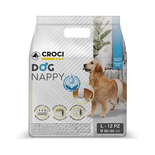 Croci Pannolino A Fascia Per Cani Maschi L