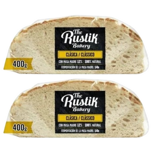 Pack 2x The Rustik Bakery Hogaza Pan Masa Madre 400g