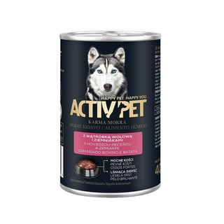 Activ Pet Karma dla psa z wątróbką, wołową i ziemniakami 400 g