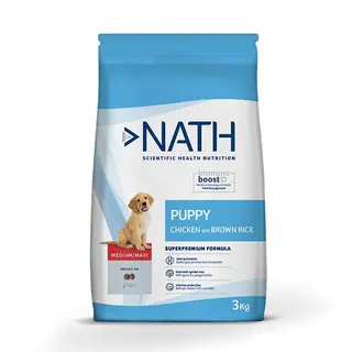 Nath Puppy Medium Maxi Pollo pienso para perros   3 kg