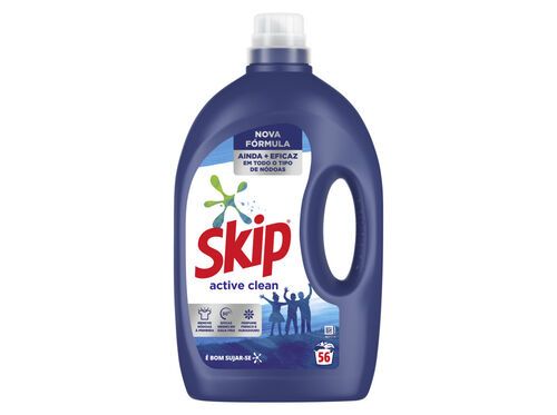 DETERGENTE ROUPA MÁQUINA LIQUÍDO SKIP ACTIVE CLEAN 56D