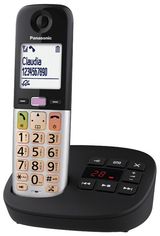 Teléfono Fijo Inalámbrico Panasonic Dect Kx-Tgu430Exb Negro Y Plata (5025232969159)