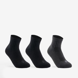 Calcetines Altos De Tenis Niños Pack De 3 Artengo Rs 500 Negro Gris 27/30 Negro