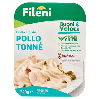 Fileni Buoni & Veloci Piatto Freddo Pollo Tonnè 220 G