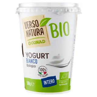 CONAD VERSO NATURA Yogurt Intero Bianco Biologico 500 g - 8003170039506