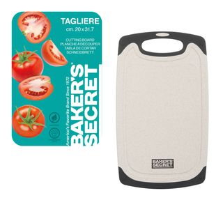Tagliera con bordo in gomma 31x20 cm - Baker's Secret - MAS033278NOC