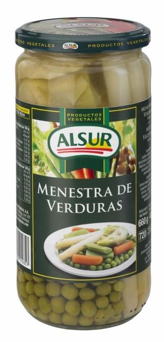 Menestra De Verduras Frasco Alsur 660Gr 400Gne