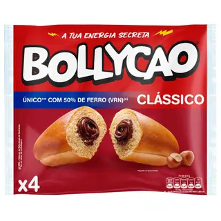 Bolo com Recheio de Chocolate Bollycao (emb. 228 gr (4 un))