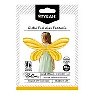 Oh Yeah!! Globo Foil Alas Doradas