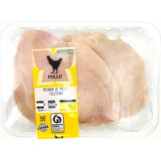 Filetes Pechuga Pollo (600 g por Bandeja aprox.)