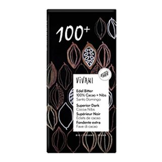 Chocolate 100% Nibs Cacao 80 Gr. Eco