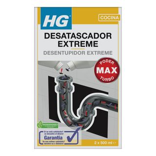 Pack 2 desentupidores extreme 2 x 500 ml HG