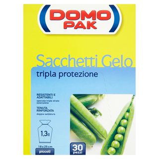 Domopak Sacchetti Gelo tripla protezione piccoli (1,3 lt - 30 pezzi)