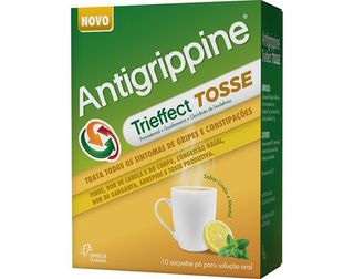 PÓ ANTIGRIPINE TRIEFFECT SOLUÇÃO ORAL TOSSE SAQUETAS 10UN