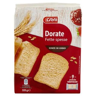 Crai Dorate Fette spesse 9 pratiche Monoporzioni 320 g