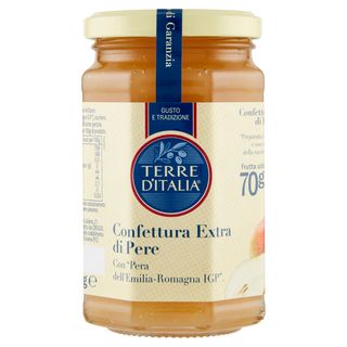 Terre d'Italia Confettura Extra di Pere con "Pera dell'Emilia-Romagna IGP" 340 g