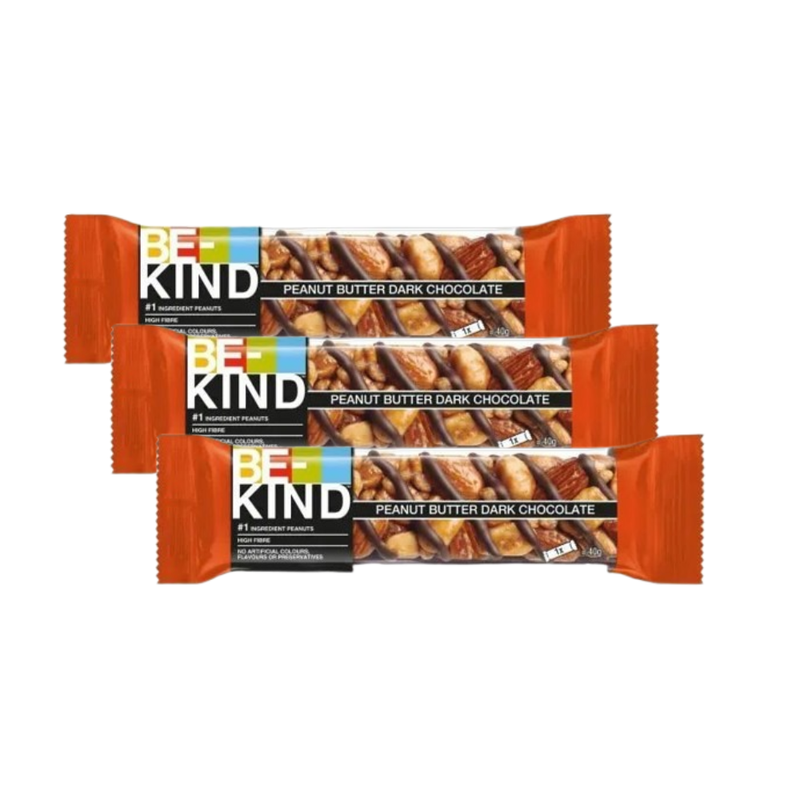 Pack Be-Kind Barra Manteiga de Amendoim e Chocolate Negro 3x40 g