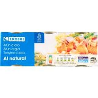 Atún Claro Al Natural Eroski Pack 6X56 G (21789656)