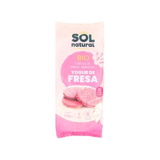 Tortitas De Arroz Yogur Y Fresa 100G Sol Natural