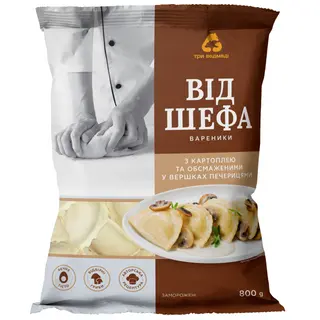 Pierogi od szefów kuchni z ziemniakami i grzybami smażone w śmietanie "Three bears" 800g