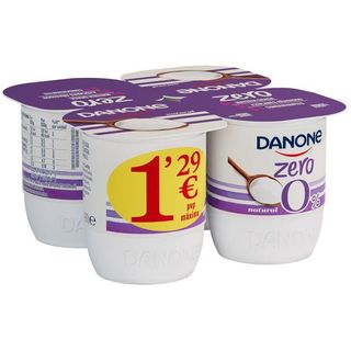 Yogur Natural Danone Zero, Pack 4X120 G (26233049)