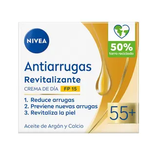 Crema de Día Antiarrugas Revitalizante 55+ FP15 - Nivea - 50 ml 4006000057385