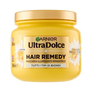 Garnier Ultra Dolce Maschera Illuminante Riparatrice Camomilla & Miele di Fiori 340 ml