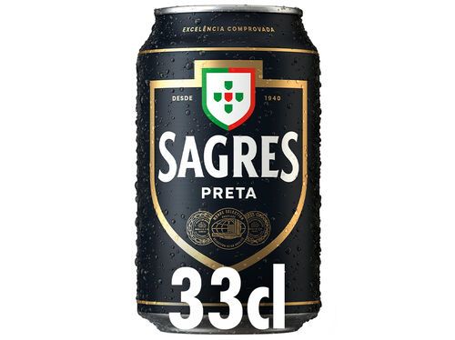 CERVEJA SAGRES PRETA LATA 0.33L